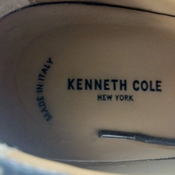 Kenneth Cole New York Mens Dress Shoes Size 11.5 Cognac Leather Oxford Lace up - Picture 9 of 11